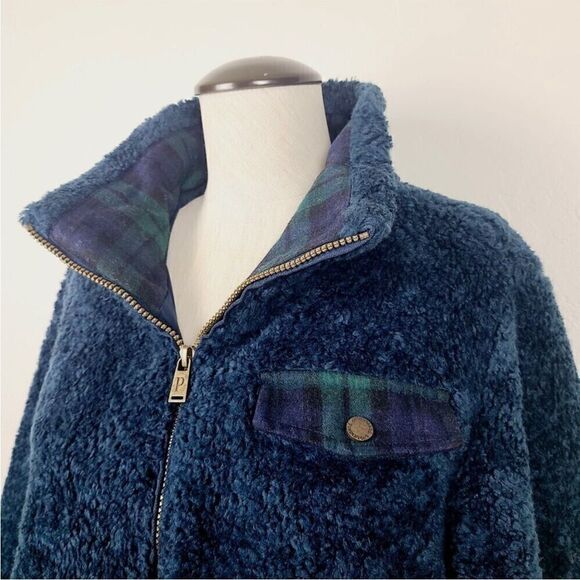 EXCELLENT CONDITION PRETTY PENDLETON LINED FURRY FLEECE COAT WOMEN’S LARGE - Picture 6 of 13